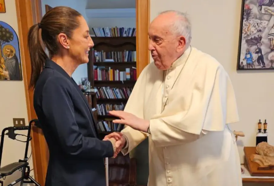 Claudia Sheinbaum y Papa Francisco.