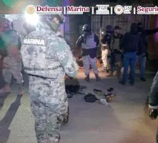 FGR y Marina detienen a implicados en hechos violentos que se suscitaron durante la madrugada del viernes