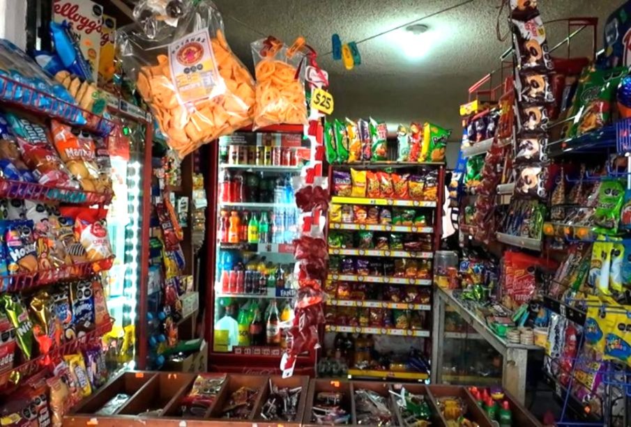 Comida chatarra en tienda de BCS
