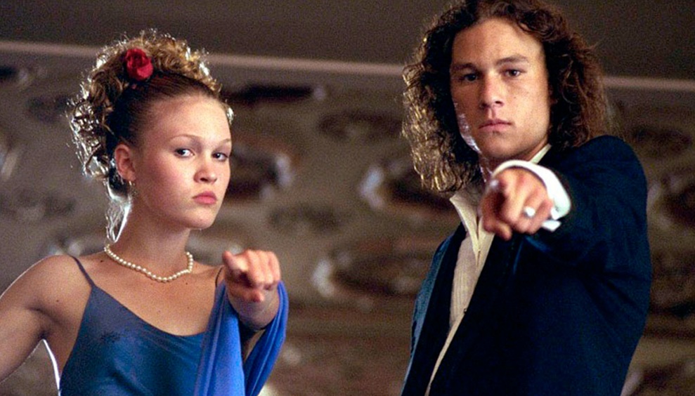 Julia Stiles y Heath Ledger