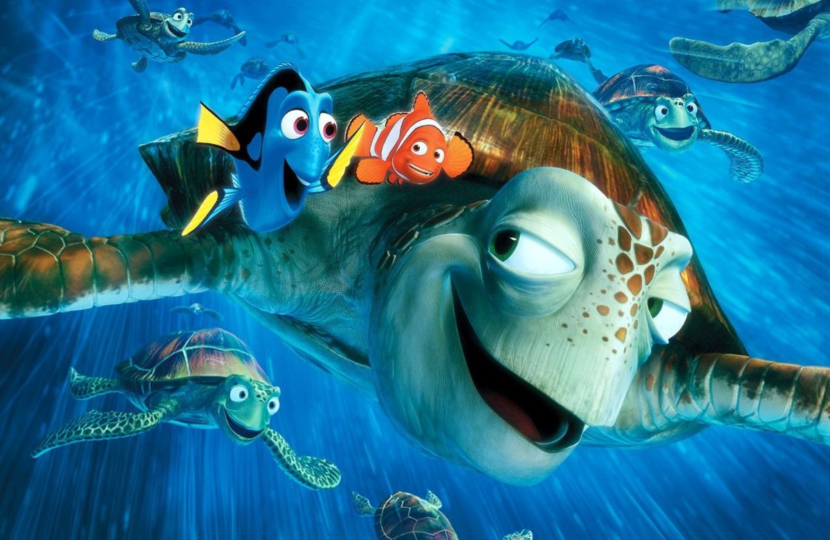 Dori, Marlin y la tortuga de Buscando a Nemo