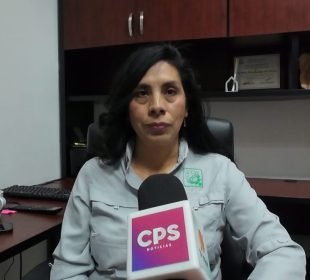 La directora general del Organismo Operador Municipal del Sistema de Agua Potable, Alcantarillado y Saneamiento (OOMSAPAS) de La Paz, Zulema Lazos Ramírez