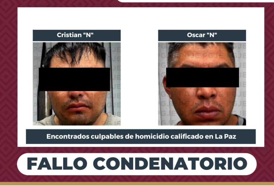 La dependencia estatal identificó a los responsables como Cristian Ulises “N” y Oscar “N”,