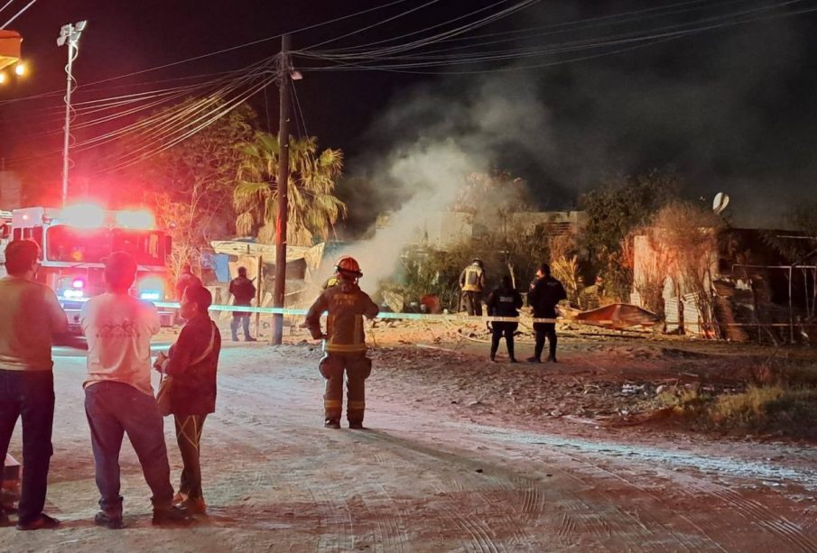Incendio en casa de La Paz