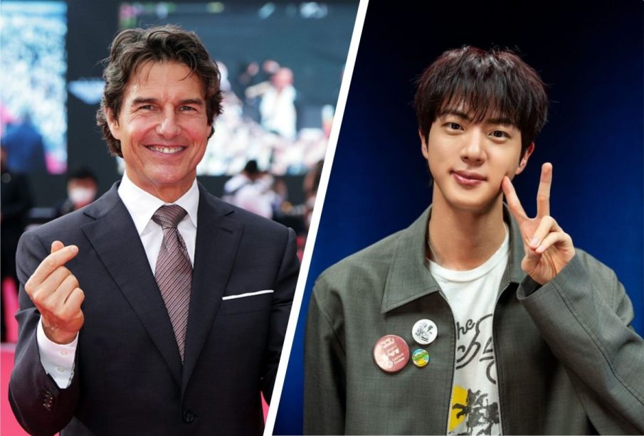 Tom Cruise y Jin de BTS