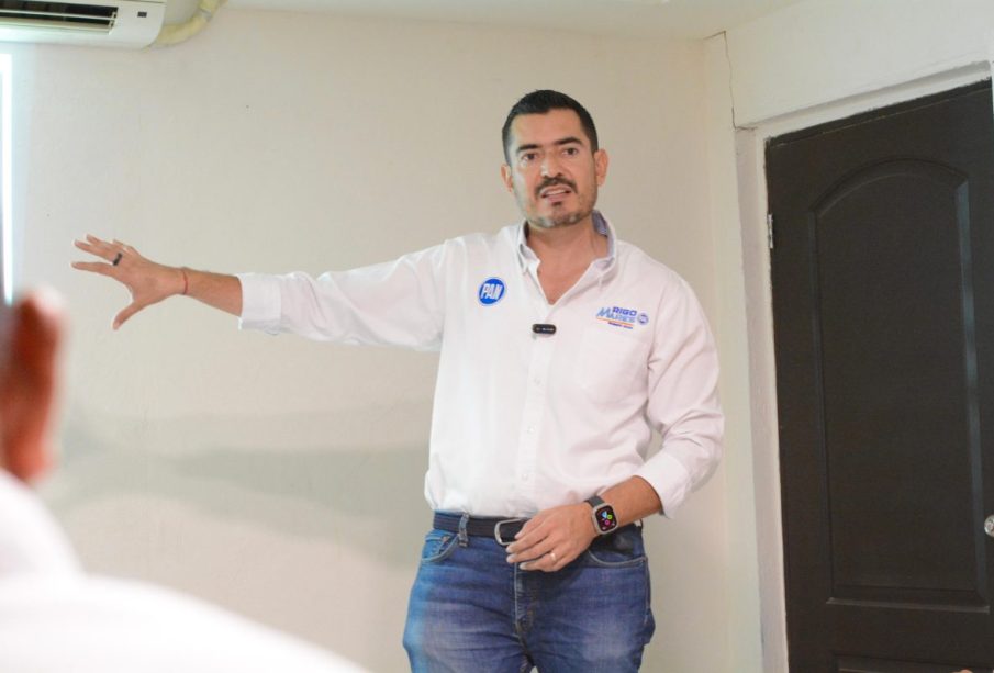 El presidente estatal del PAN, José Rigoberto Mares Aguilar,