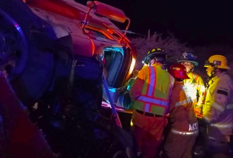 Accidente de tráiler en LA Paz