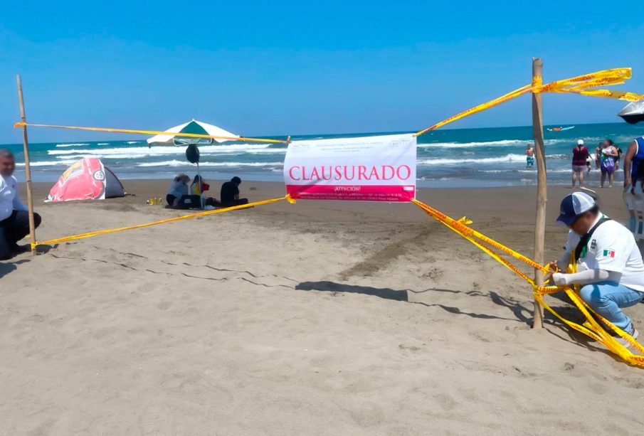 Obras clausuradas en playa por Profepa
