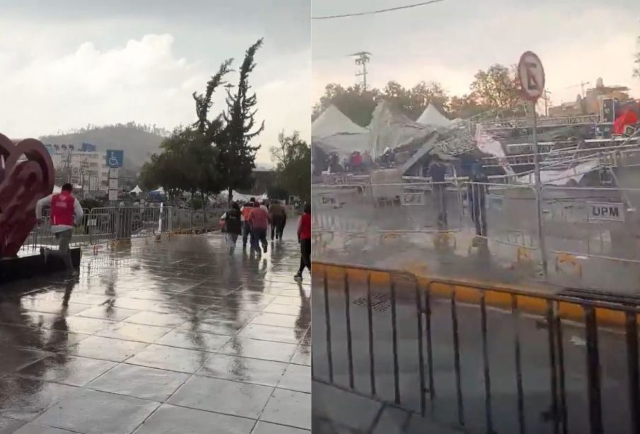 Colapsó escenario, festejo del Día de las Madres en CDMX (Video)