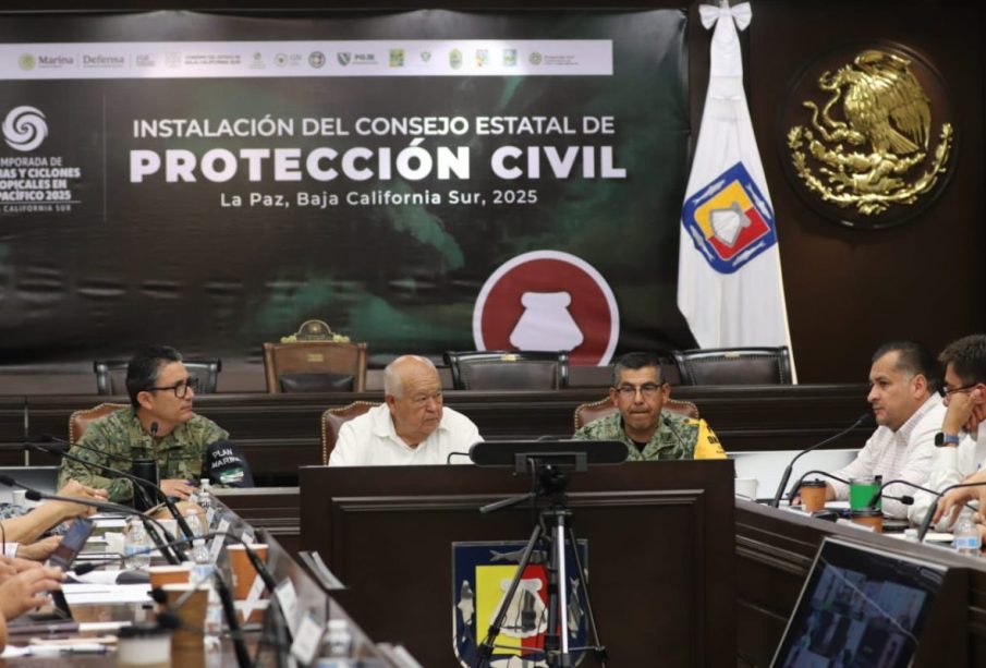 BCS activa Consejo de Protección Civil por temporada de ciclones 2025