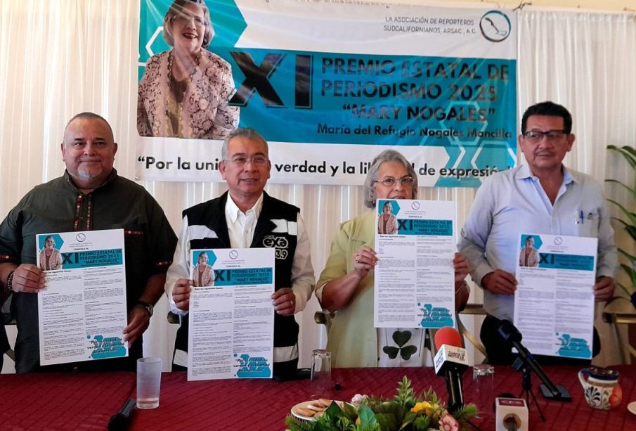 Anuncian el XI Premio Estatal de Periodismo en BCS