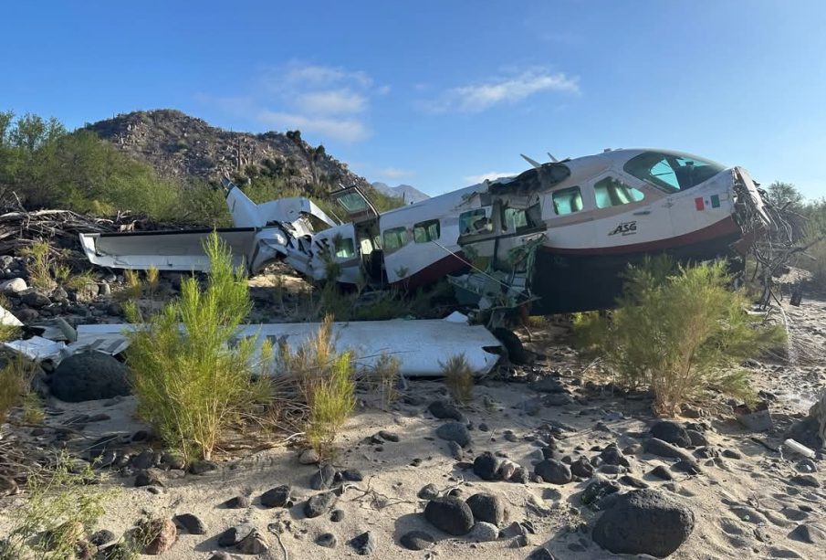 Falla en vuelo Guerrero Negro-Hermosillo; seis sobreviven a desplome