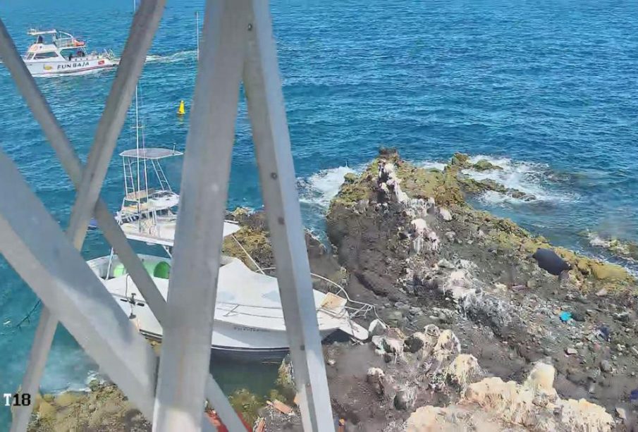 Dos embarcaciones encallan en San Rafaelito, dentro del APFF Balandra
