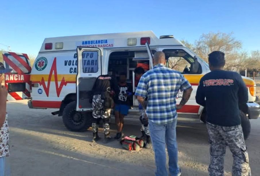 Ambulancia atiende hombre desaparecido en La Paz