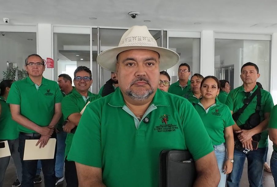 El secretario general del Sindicato del COBACH, José Alfredo Duarte Jiménez