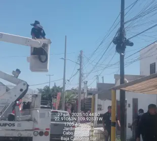 Cinco cámaras de videovigilancia colocadas ilegalmente fueron retiradas en Cabo San Lucas por Marina y Seguridad Pública