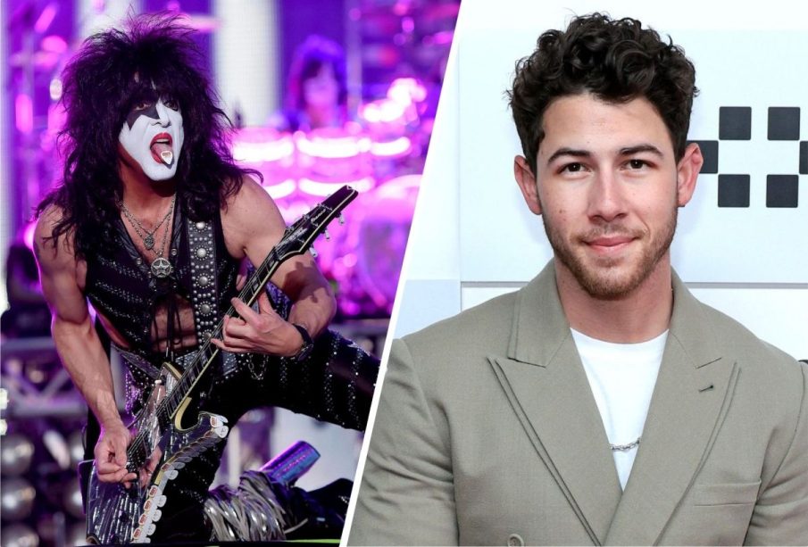 Paul Stanley de la banda KISS y Nick Jonas