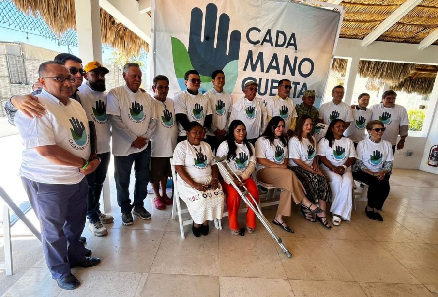 Con apoyo de drones, arranca campaña de limpieza “Cada Mano Cuenta” en playas de CSL