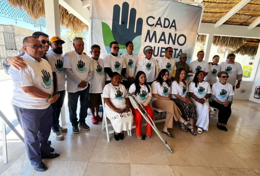 Con apoyo de drones, arranca campaña de limpieza “Cada Mano Cuenta” en playas de CSL
