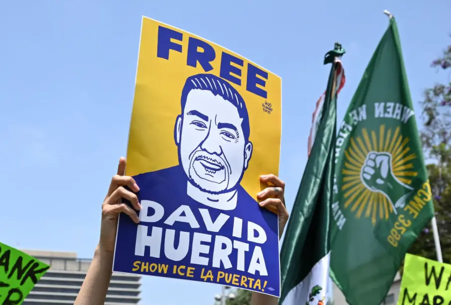 Los Ángeles, David Huerta es liberado tras manifestaciones