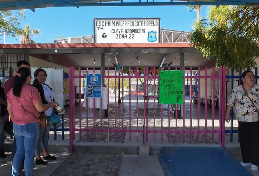 La escuela primaria Francisco Cota Moreno en La Paz