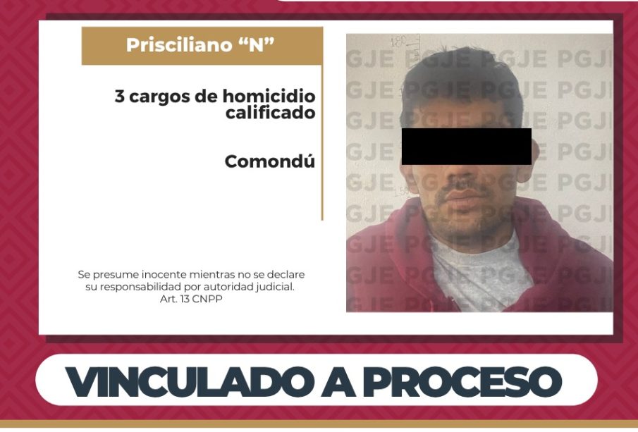 Vinculan a proceso a hombre por triple homicidio en Comondú