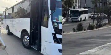 Ciudadano denuncia bloqueo de paso peatonal en playa de San José del Cabo por camión de hotel