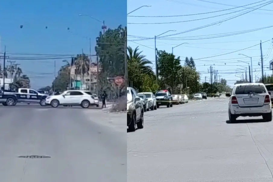 Intensa movilización policial en Ciudad Constitución tras reportes de disparos; hay un lesionado extraoficial, autoridades aún no confirman.