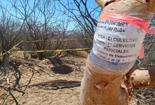 Cinco osamentas fueron halladas en fosas clandestinas en La Paz. El colectivo Búsqueda X La Paz pidió apoyo a familiares de personas desaparecidas.