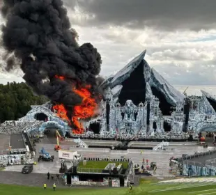 Incendio en escenario de Tomorrowland 2025