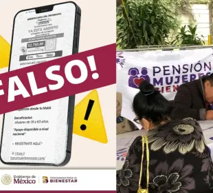 Un anuncio falso promete un bono de 2,750 pesos para mujeres de 18 a 63 años; la delegación de la Secretaría de Bienestar en BCS piden no caer en el engaño y denunciar.