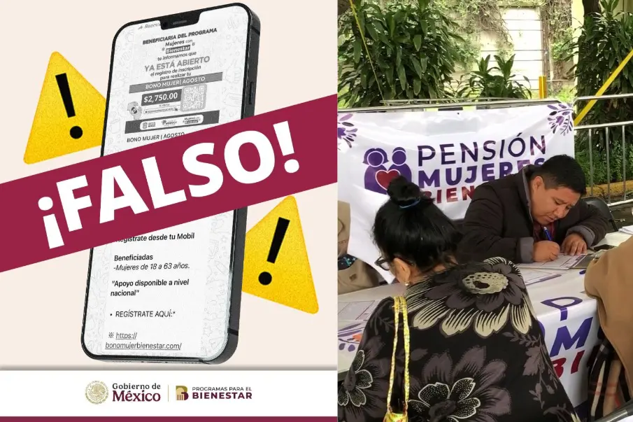 Un anuncio falso promete un bono de 2,750 pesos para mujeres de 18 a 63 años; la delegación de la Secretaría de Bienestar en BCS piden no caer en el engaño y denunciar.