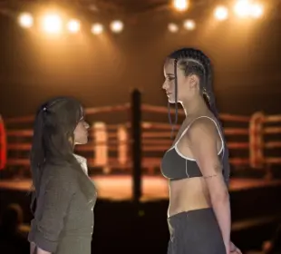 Alana Flores y Gala Montes a los golpes