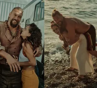 Adria Arjona celebra a Jason Momoa en su cumpleaños