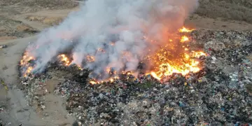 Incendio relleno sanitario de Migriño
