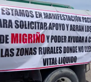 Piperos protestan en Cabo San Lucas por cierre de pozo en Migriño