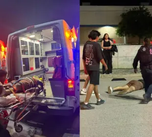 Joven sufre accidente tras caer de vehículo en Plaza Galerías