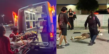 Joven sufre accidente tras caer de vehículo en Plaza Galerías