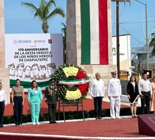 La Paz conmemora el 175 Aniversario de los Niños Héroes de Chapultepec