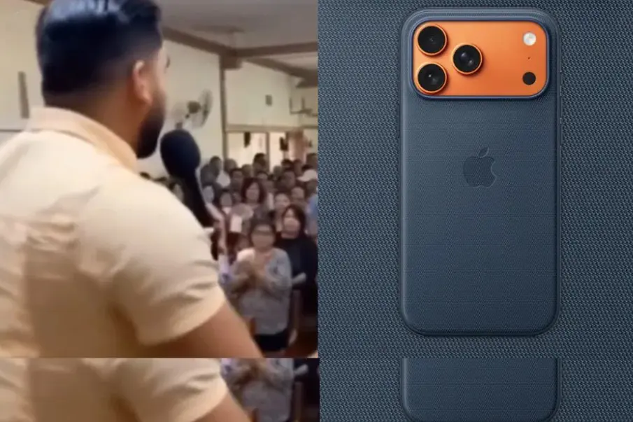 Pastor viraliza solicitud de ofrendas para comprar dos iPhone 17 Pro Max al asegurar “revelación divina”