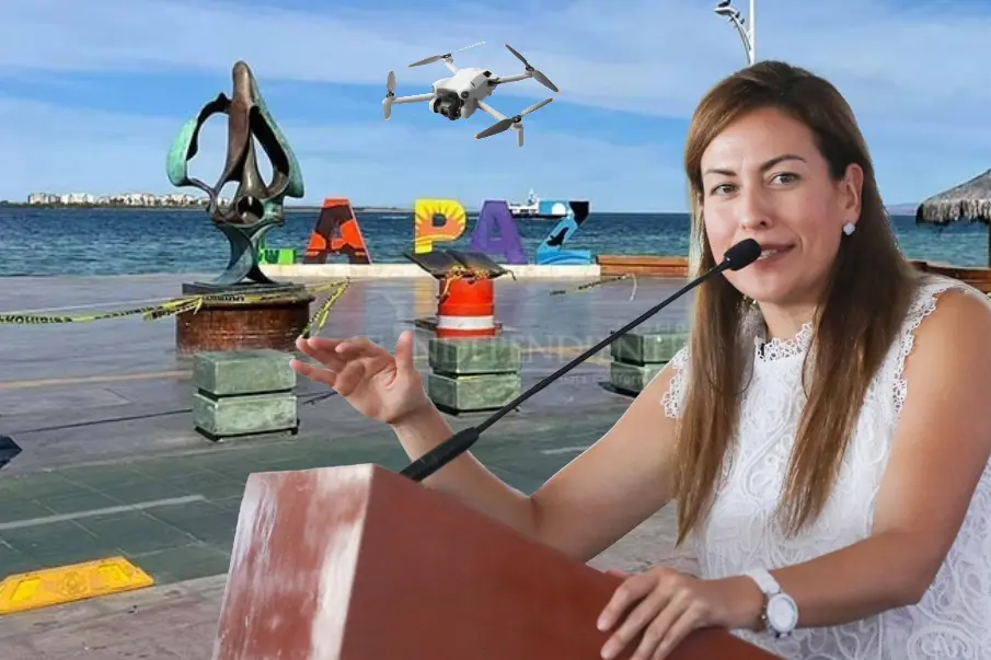 Milena Quiroga anuncia que revisará la prohibición de drones en el malecón de La Paz