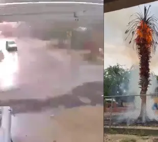 Rayo provoca incendio en primaria de El Sargento; llaman a extremar precauciones durante tormentas por huracán “Priscila”