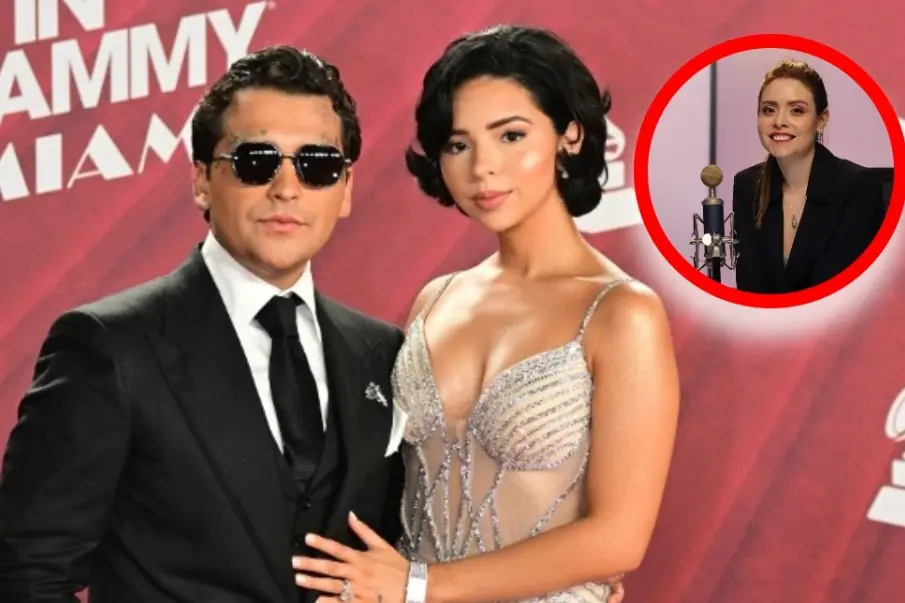 La grafóloga Maryfer Centeno detecta tensión entre Christian Nodal y Ángela Aguilar en los Latin Grammy 2025