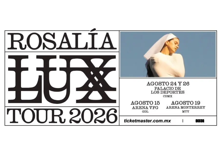 Rosalía confirma su “Lux Tour 2026” en México: fechas y sedes oficiales