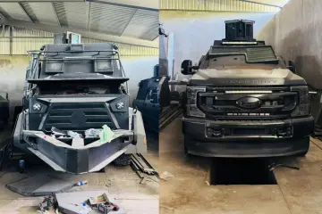 Michoacán, aseguran bodegas de camionetas, blindaje artesanal