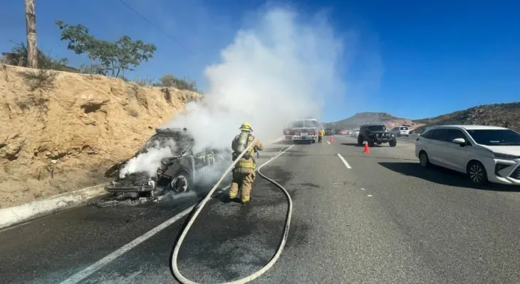 Incendio carretera Transpeninsular