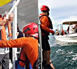 Rescatan a 2 adultos mayores estadounidenses durante operativos médicos en mares de La Paz