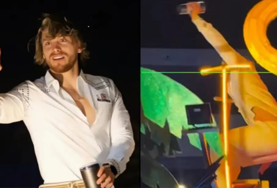 Aldo de Nigris sufre aparatosa caída en el Carnaval de Mazatlán 2026