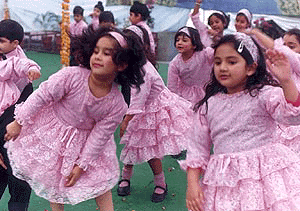 Students performance at the annual function of DAV Public School