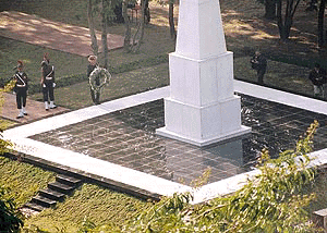 Lt Gen. B.S. Malik, Chief of Staff, Western Command, lays a wreath at Veer Smriti, the war memorial in Western Command Headquarters in Chandi Mandir, to pay homage to those who sacrificed their lives in the line of duty on Saturday